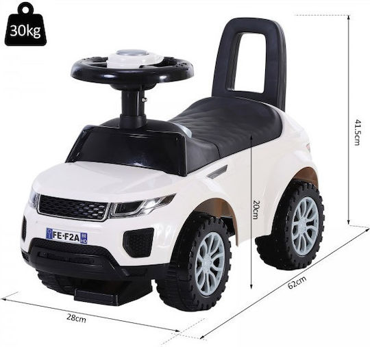 HomCom Αυτοκινητάκι Ride On για 12+ μηνών Λευκό