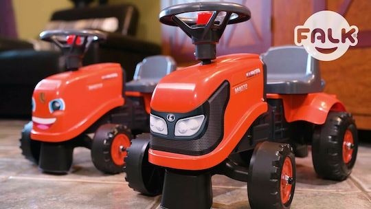 Falk Baby Kubota Tractor Ride On για 12+ μηνών Κόκκινο