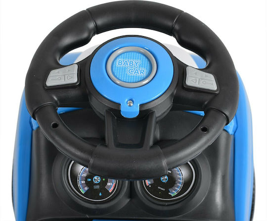 Moni Rider 308 Car Ride On with Parental Handle for 12+ Months Blue