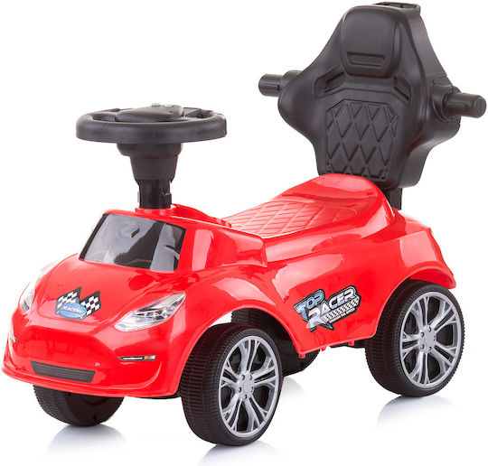 Chipolino Περπατούρα Turbo Αυτοκινητάκι Ride On με Χειρολαβή για 12+ μηνών Κόκκινο