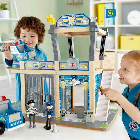 Hape Metro Police Department Playset Γκαράζ Αστυνομικό για 3+ Ετών