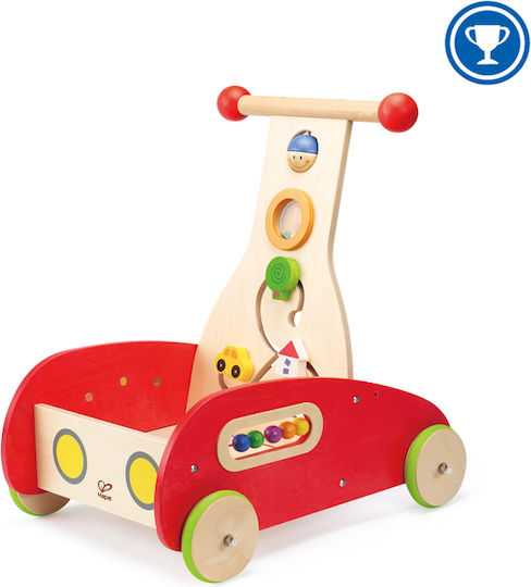 Hape Baby Push Walker with Activities Red