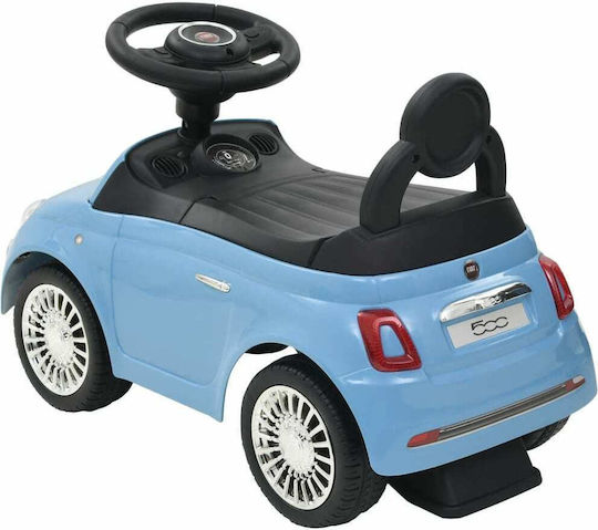 vidaXL Количка Fiat 500 Езда На За 12+ Месеца Синя