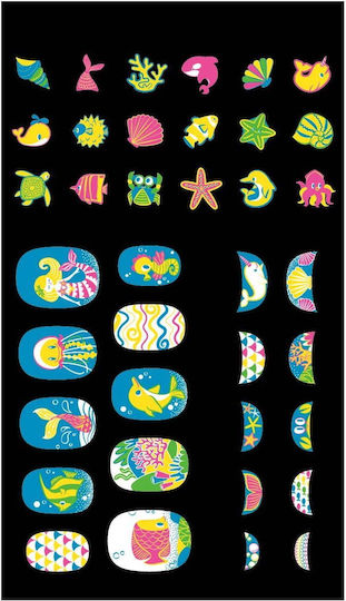 Avenir Nail Stickers In The Sea Fluo Manicure Game