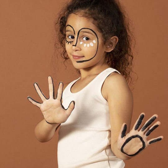 Nailmatic Skin Painting Set Tattoopen With Booklet Brown, Black, White Children's Makeup