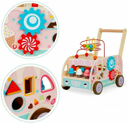 Ecotoys Eiscreme-Verkauf aus Holz Für 3+ Jahre 12Stück