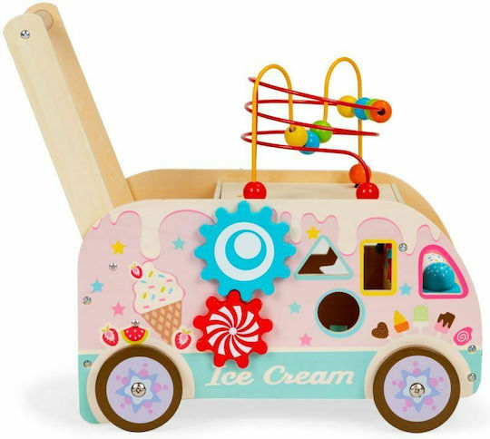 Ecotoys Eiscreme-Verkauf aus Holz Für 3+ Jahre 12Stück