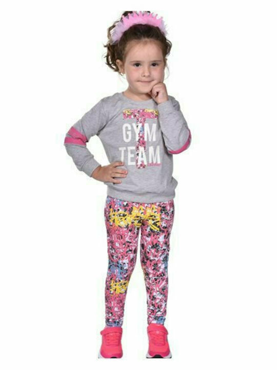 Joyce Kids Set with Leggings Winter 2pcs Gray