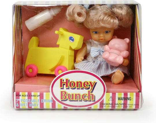 Avra Toys Baby Doll Set Baby with Horsey for 3+ years Years 15 cm.