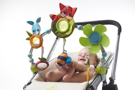 Tiny Love Bar Light Toy for Crib and Stroller with Teether and Mirror Sunny Take Along Arch for 0++ Months