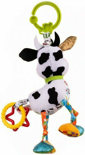 Balibazoo Окачен Играчка За автомобил с гризалка Caesar Cow Pendant за 0++ Месеца DD83840