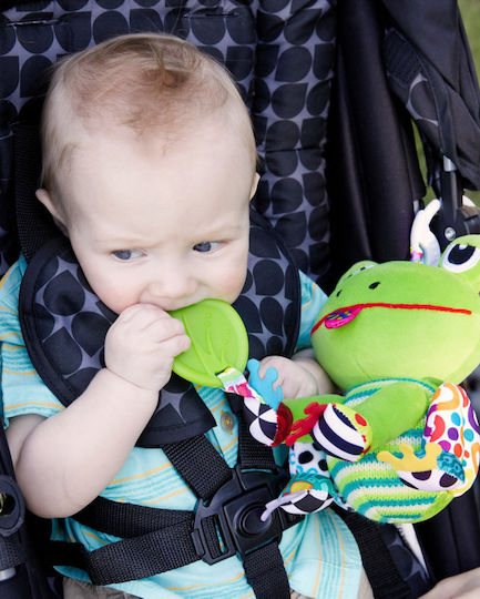Lamaze Окачен Играчка За автомобил с гризалка Jibber Jabber Jake Frog за 0++ Месеца