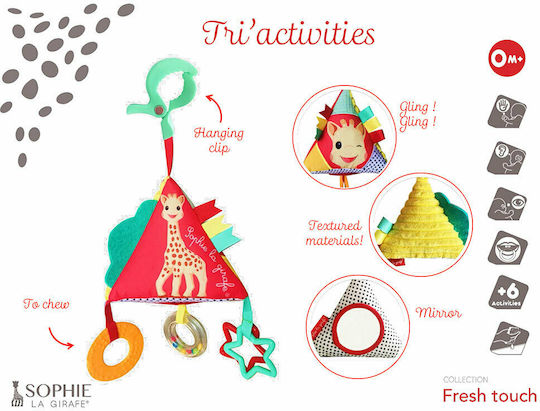 Sophie La Girafe Suspendata Jucărie Auto cu Teether Piramidă pentru 0++ Luni