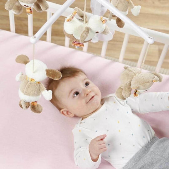 Fehn Mobile for Cot with Music Dog, Duck, Teddy