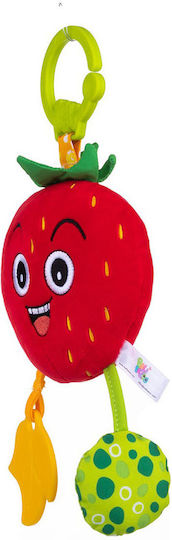 Balibazoo Pendant Toy for Car with Teether Strawberry for 0++ Months