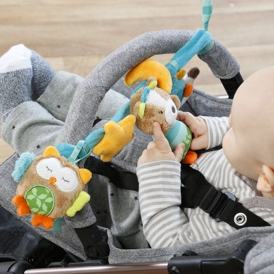 Fehn Chain for Crib and Stroller Pram Rattle Chain Forest