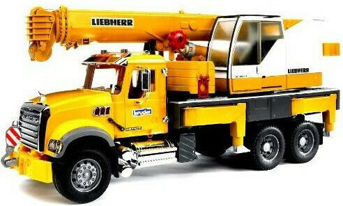 Bruder Mack Granite Liebherr Кранова Камион Мащаб 1:16 За 3+ Години