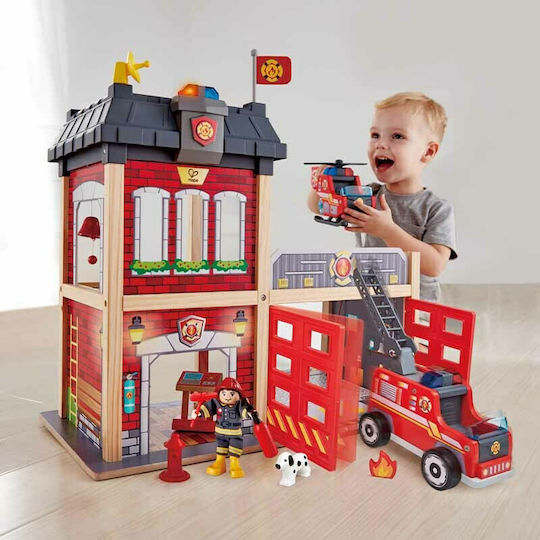 Hape Fire Station Γκαράζ Πυροσβεστικό για 3+ Ετών