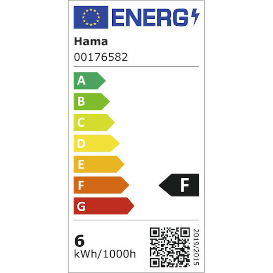 HAMA Smart Bulb LED 5.5W for Socket GU10 RGBW 400lm Dimmable