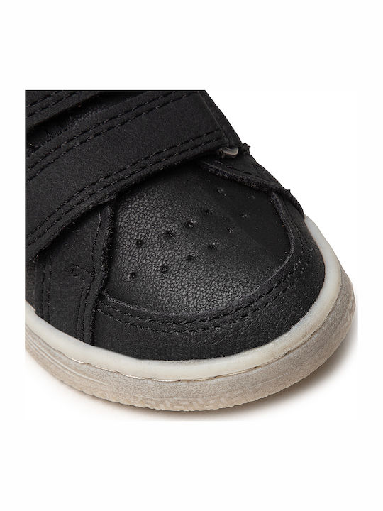Lohan Παιδικά Sneakers High Ανατομικά με Σκρατς Navy Μπλε
