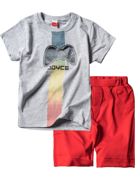 Joyce Kids Set with Shorts Summer 2pcs Gray