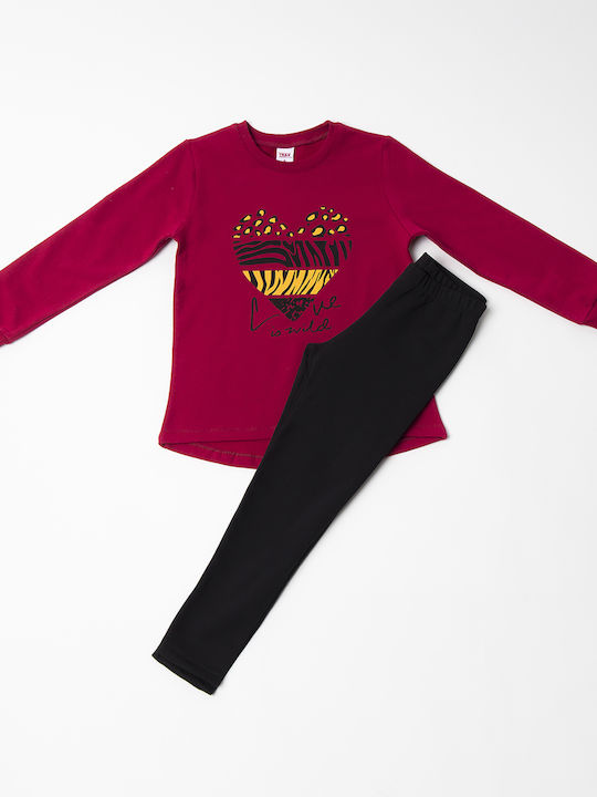 Trax Kids Winter Set With Leggings 2pcs Burgundy