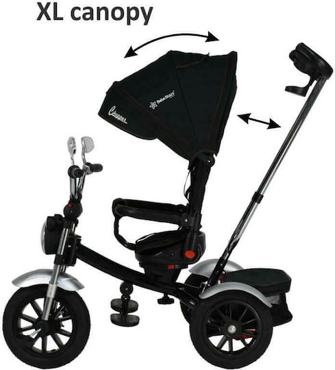 Bebe Stars 360° Chopper Μετατρεπόμενο με Χειρολαβή Γονέα για 9 Μηνών Μαύρο