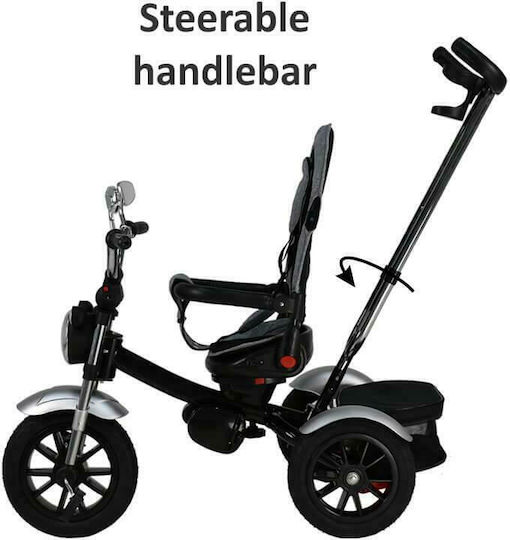 Bebe Stars 360° Chopper Μετατρεπόμενο με Χειρολαβή Γονέα για 9 Μηνών Μαύρο