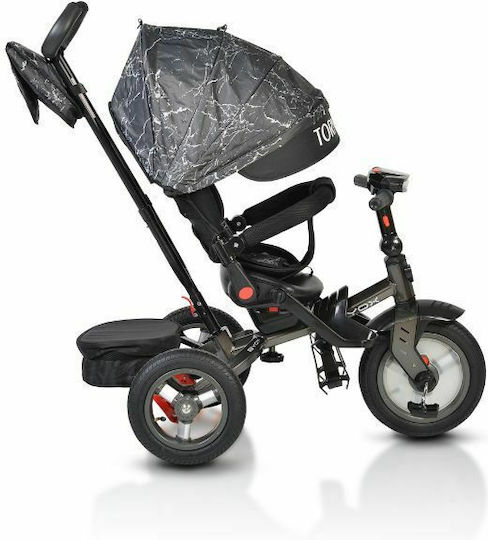 Byox Tornado Dark Kids Tricycles with Parental Handle for 3-6 Years Gray