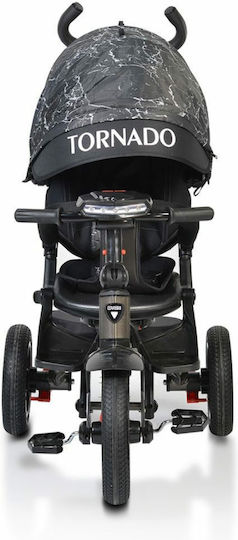 Byox Tornado Dark Kids Tricycles with Parental Handle for 3-6 Years Gray