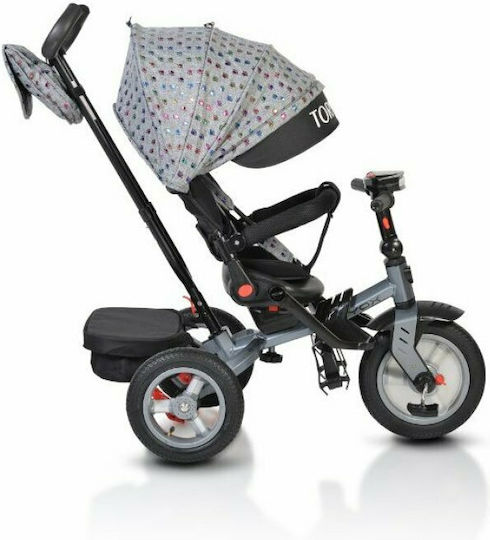 Byox Tornado Dark Kids Tricycles with Parental Handle for 3-6 Years Gray
