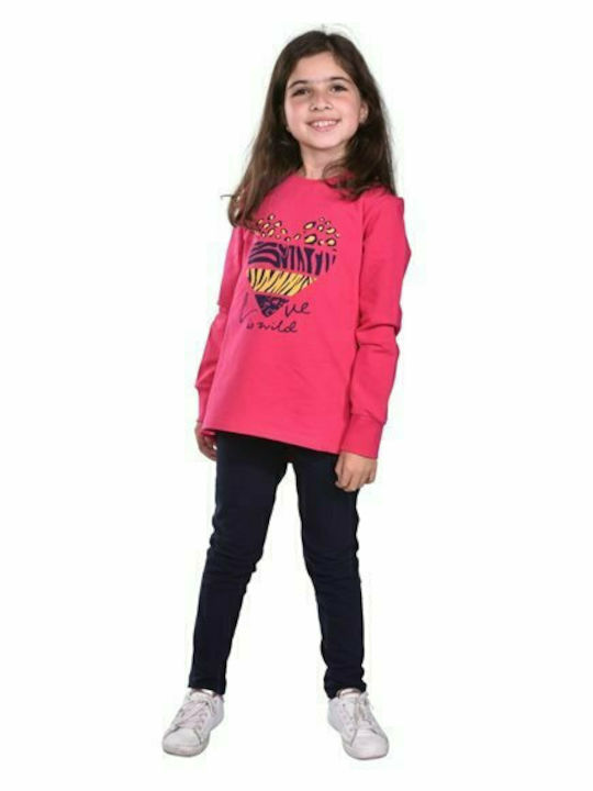 Trax Kids Set with Leggings Winter 2pcs Fuchsia