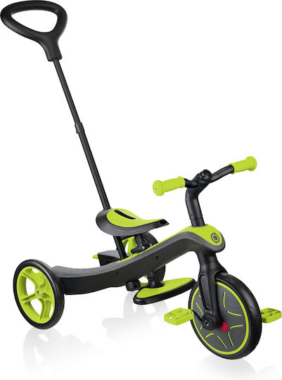 Globber Explorer Convertible Kids Tricycle with Parental Handle for 10 Months Green