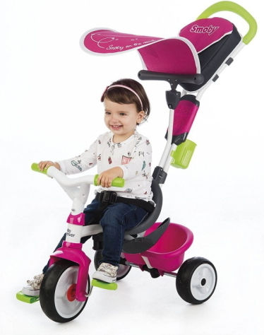 Smoby Baby Driver Comfort Μετατρεπόμενο με Χειρολαβή Γονέα για 10 Μηνών Φούξια