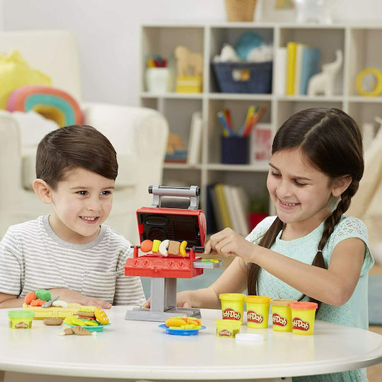 Hasbro Play-Doh Knete - Grill n' Stamp Spiel-Set für 3+ Alter, 6 Stück