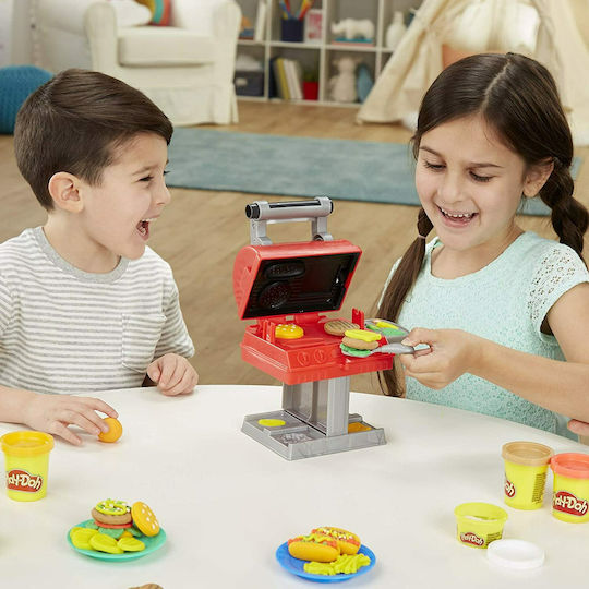 Hasbro Play-Doh Knete - Grill n' Stamp Spiel-Set für 3+ Alter, 6 Stück