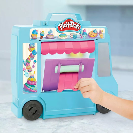 Hasbro Play-Doh Plasticine Ice Cream Truck Game For Ages 3 Plus 5 Pieces