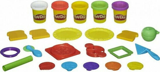 Hasbro Play-Doh 4 Теста за Моделиране Пластелин Wild за 2+ Години Лайм, Синьо, Зелено, Оранжево