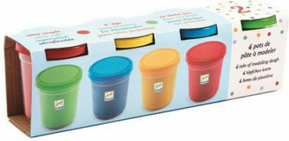 Djeco 4 Aluaturi de Modelare din Plasticină pentru 2+ Ani