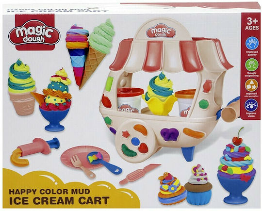 Snainter Knete Spiel-Set Pasticzumařákia Eisdiele Für 3+ Jahre, 10 Stück