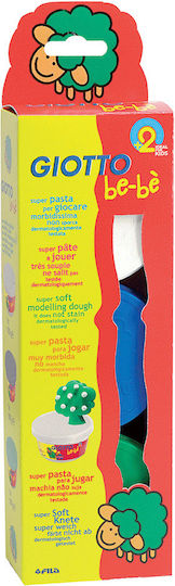 Giotto 3 Giotto Modelling Doughs for 2+ Years Various Colors 3 Can Pack 1 Piece