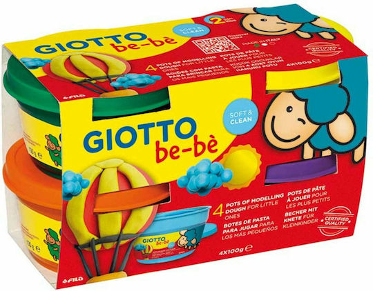 Giotto 4 Modellierknete Bebe für 2+ Jahre