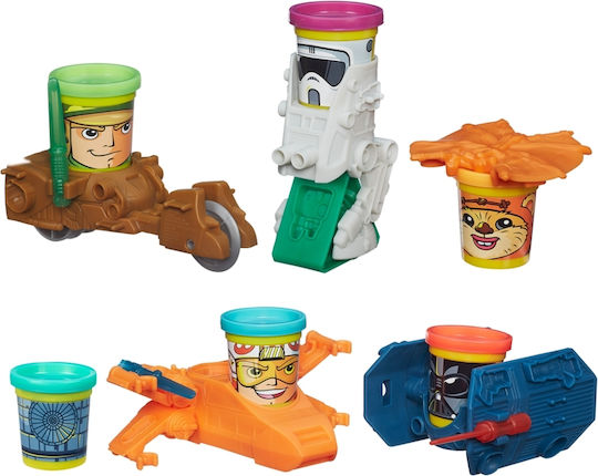 Hasbro Play-Doh Plasticine - Star Wars Vehicle Game Set for 3+ Years 3 Can (Miscellaneous Designs)