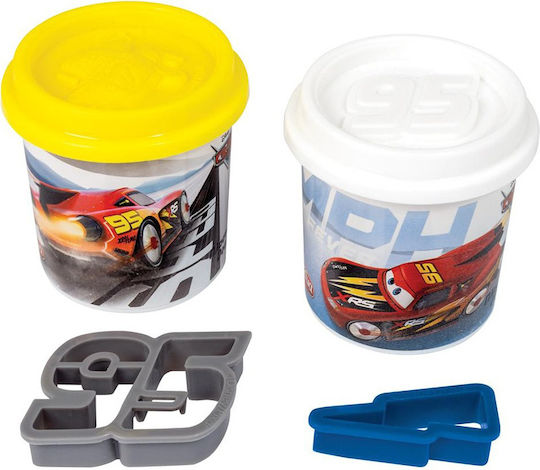 AS 2 Modellierknete für 3+ Jahre Cars mit 2 Formen (Verschiedene Farben)