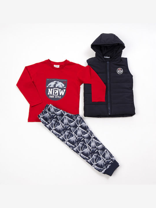 Trax Kids Set with Pants & Jacket Winter 3pcs Burgundy