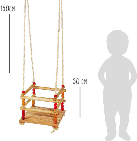 Small Foot Κούνια με Προστατευτικό Ξύλινη για 1.5+ Ετών