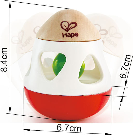 Hape Early Explorer Ξύλινη Κουδουνίστρα για 6+ Μηνών