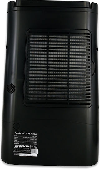 Puredry PDD 10200 Desiccant Famous Dehumidifier Zeolite with Ionizer 10lt Black