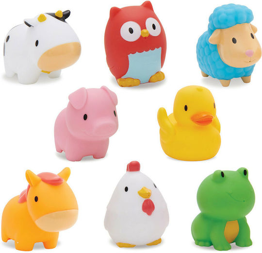 Munchkin Squirtin' Farmyard Friends Water Faces for 9++ Months 8pcs
