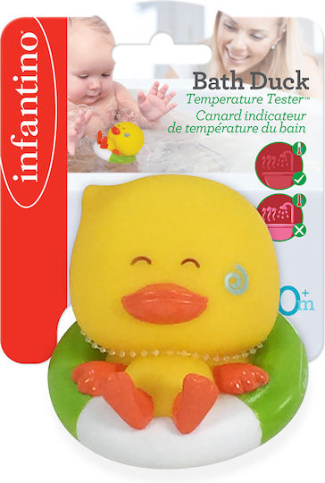 Infantino Bath Duck Squirt & Temperature Tester Παπάκι Μπάνιου για Νεογέννητα